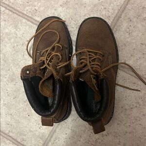 Roots Women's Tan Lace-Up Boots